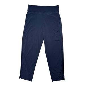KIRKLAND SIGNATURE Ladies Pull On Ankle Travel Pant in Navy Blue Size Medium